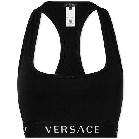 versace logo sports bra|versace bralette.